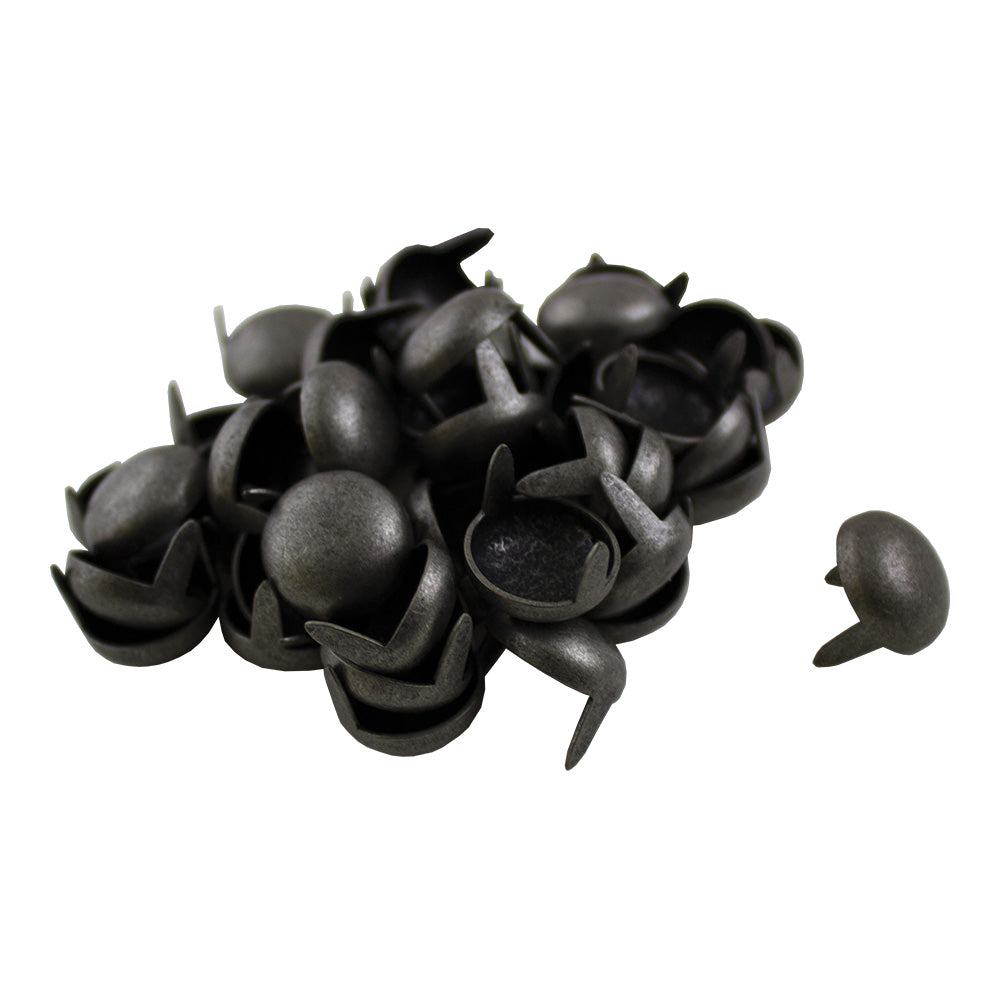 1/4" Round Spot, Antique Nickel Plate - 100pk