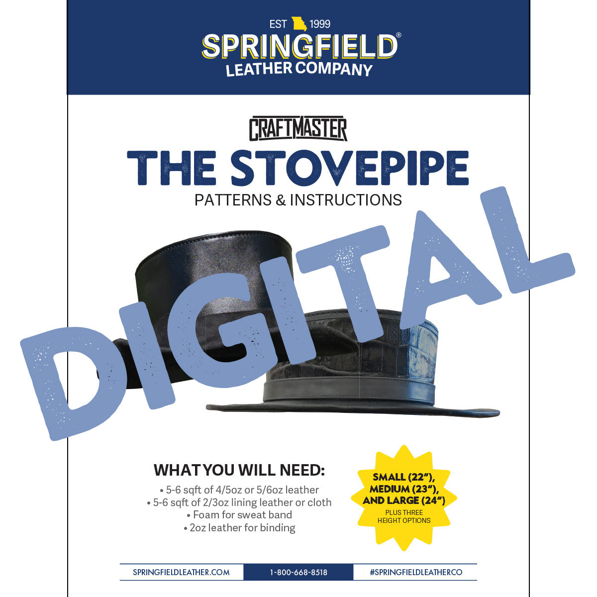Stovepipe Top Hat Pattern - Digital