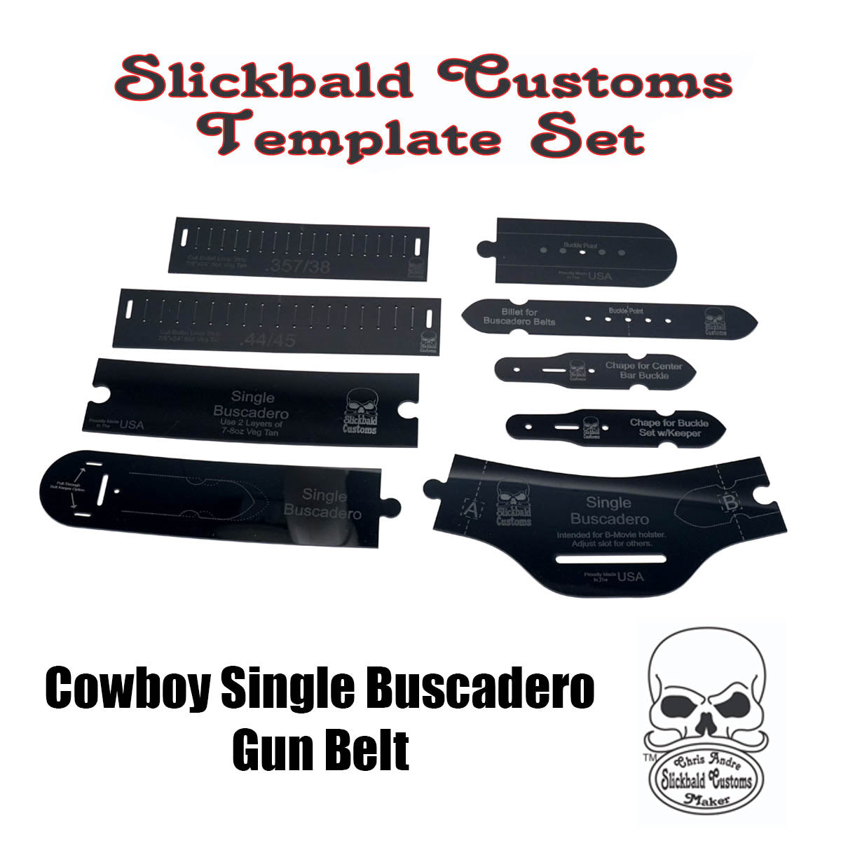 Cowboy Single Buscadero Gun Belt - Slickbald Template