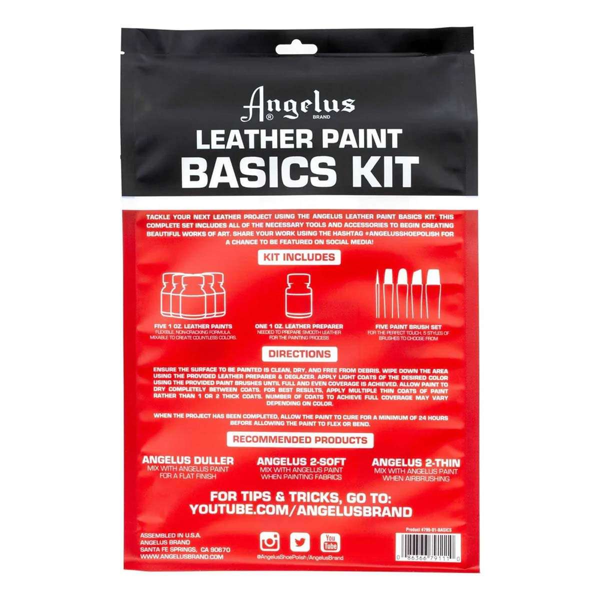 6-100.SLC.2.jpg Angelus Paint Basics 11pc Set Image
