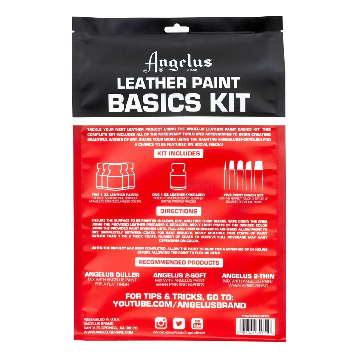 6-100.SLC.2.jpg Angelus Paint Basics 11pc Set Image