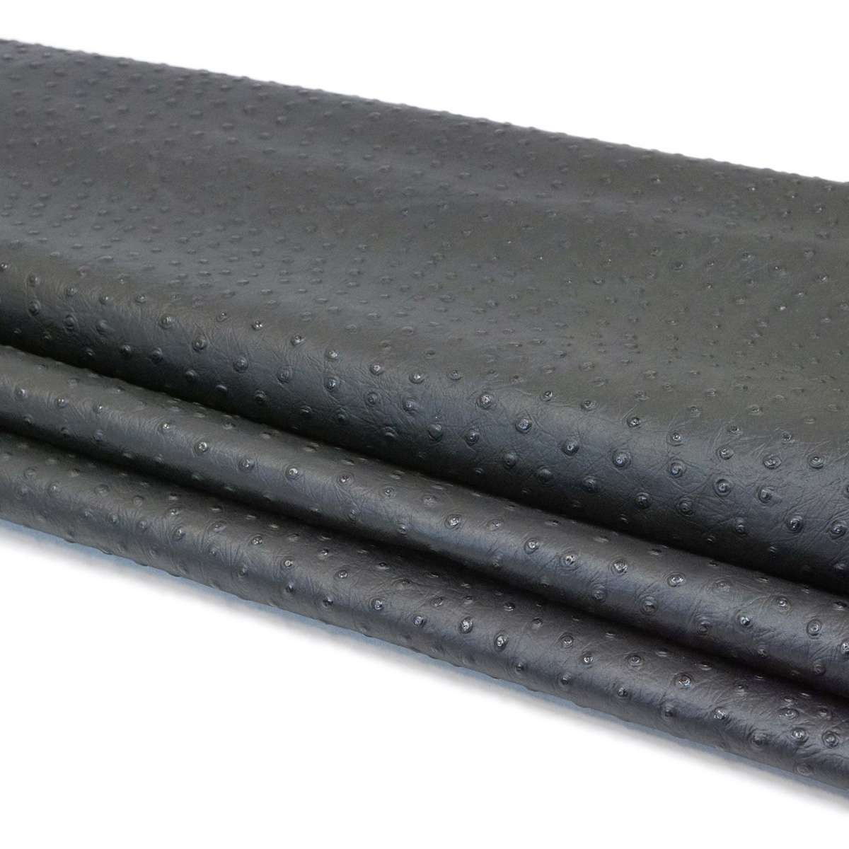 62-40.SLC.4.jpg Ostrich Print on Cow Sides - Black Image