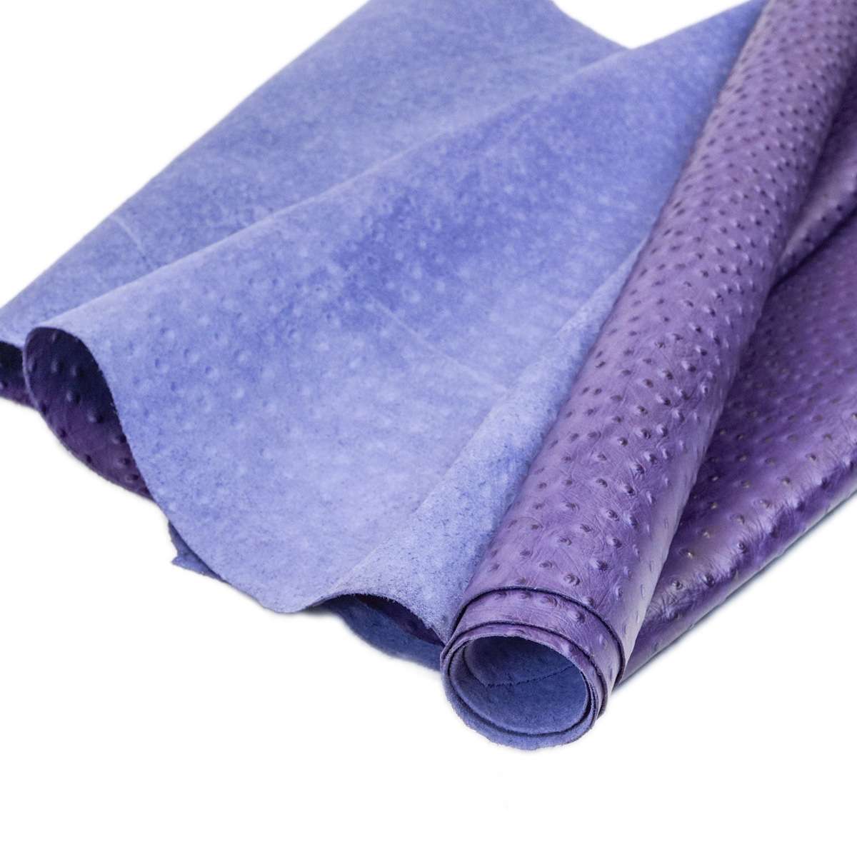 62-49.SLC.4.jpg Ostrich Print on Cow Sides - African Violet Image