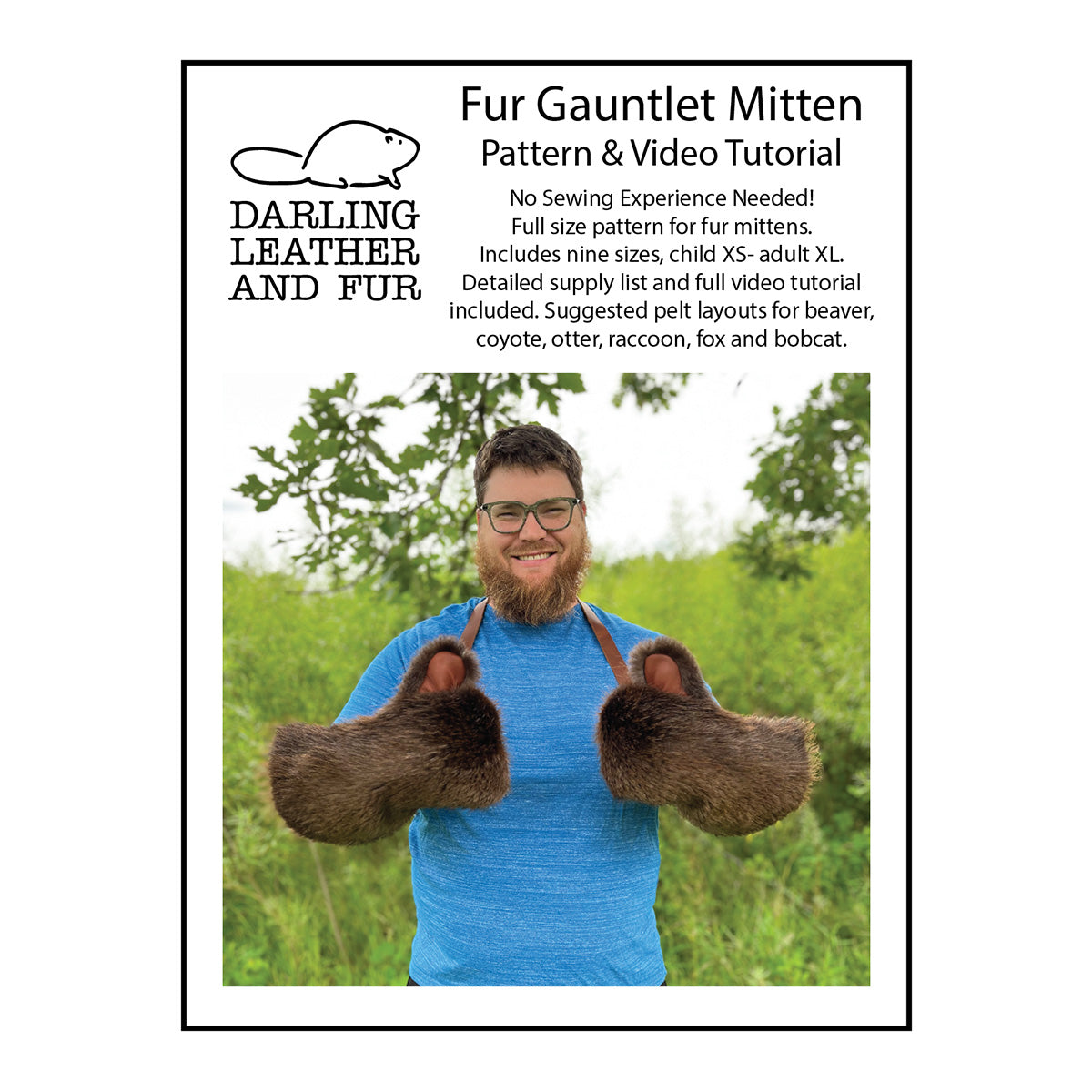 Fur Gauntlet Mitten Pattern