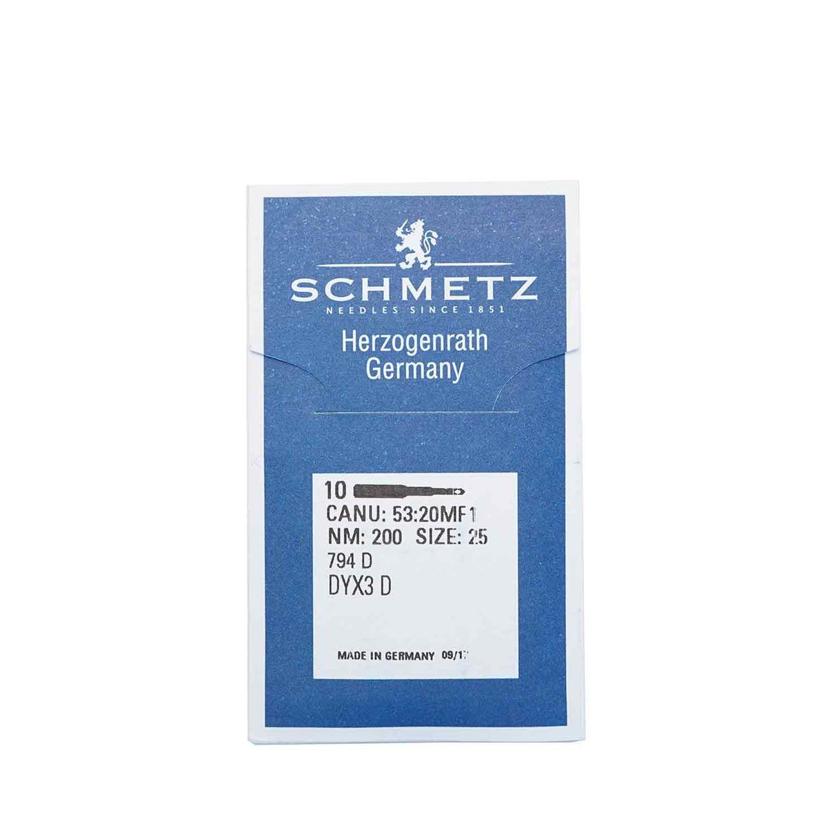 Needle, Machine, Heavy Stitching, Size 25, 10 pk.