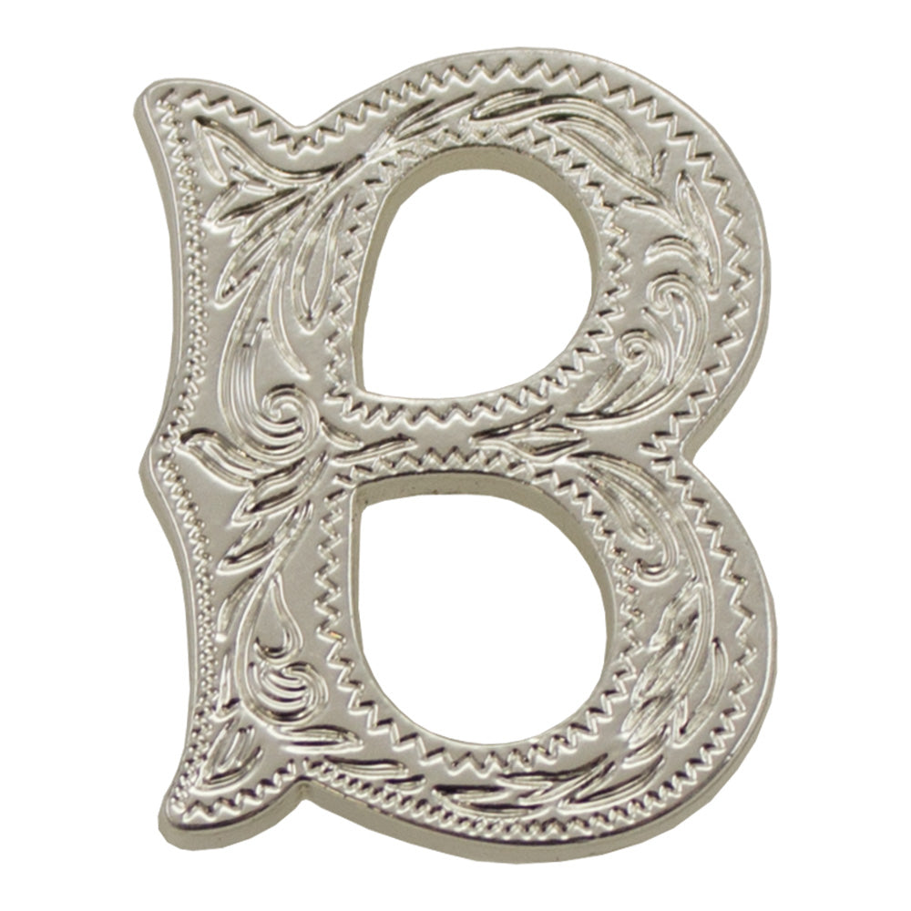 3/4" (B) Alphabet Letter - Silver