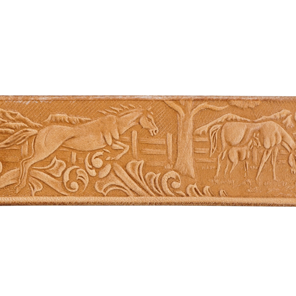 Horse Embossed Belt