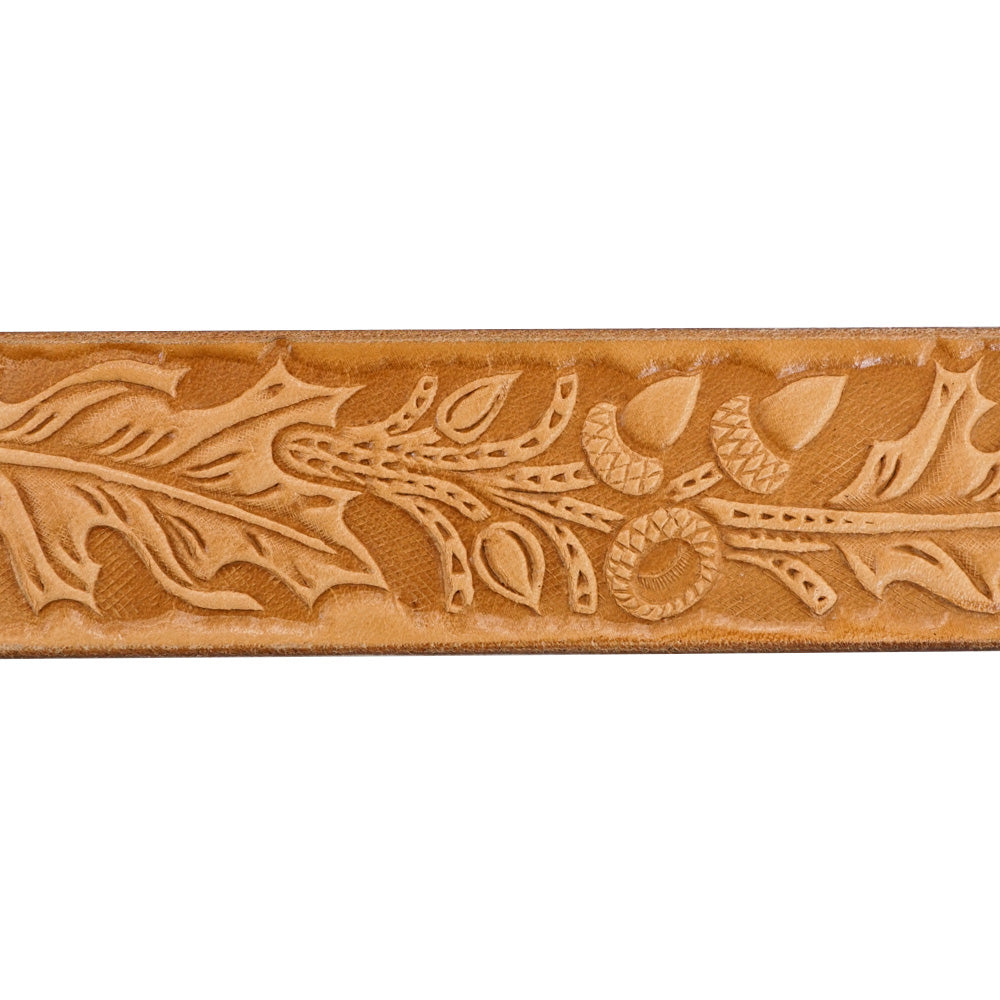 Oak Leaf Embossed Belt