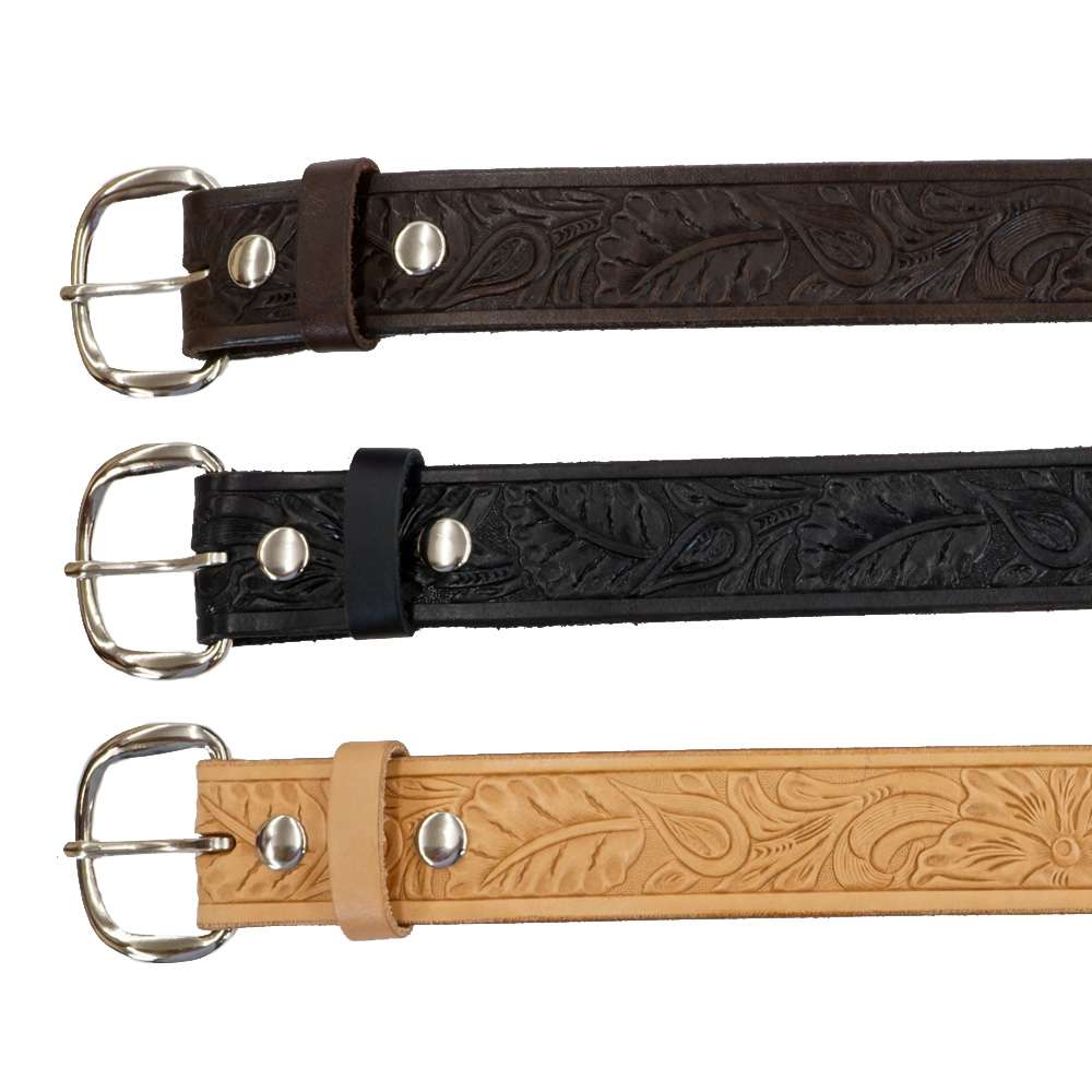 FPB-21.SLC.2.jpg Lowe Flower Embossed Belt Image