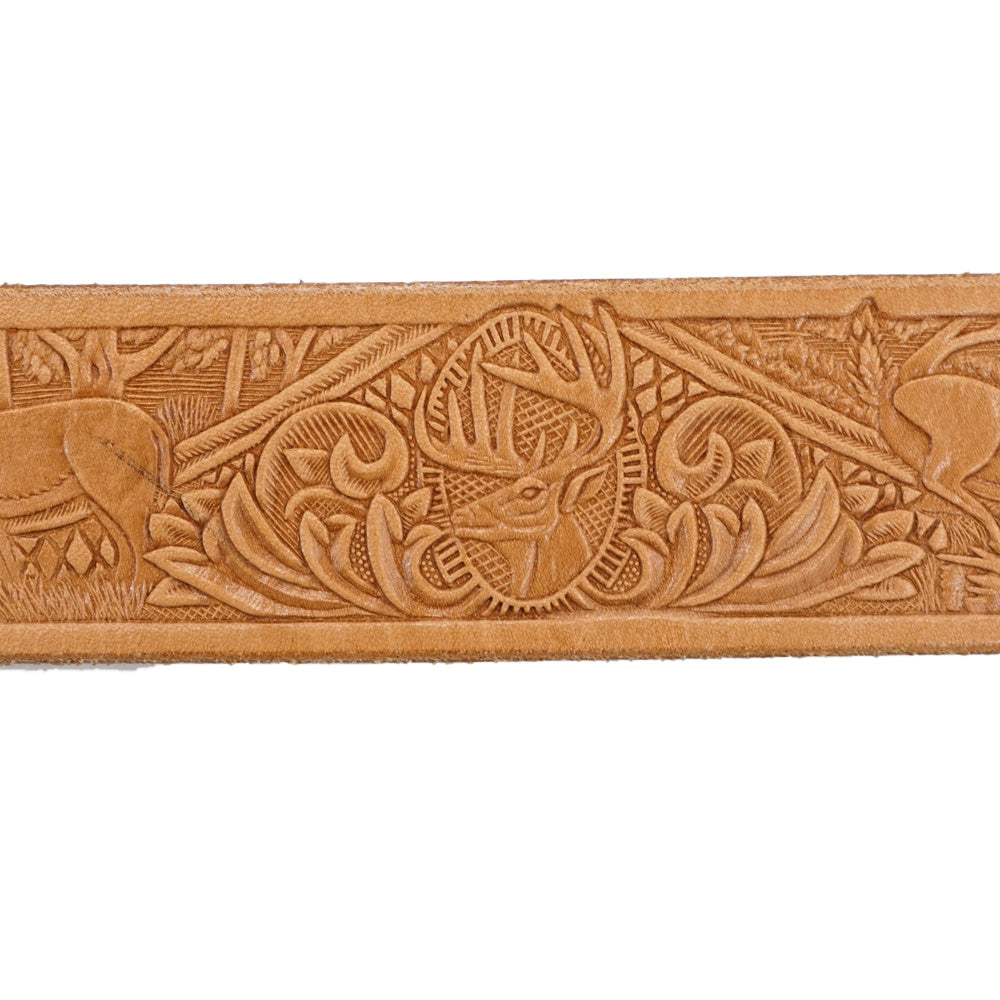 Deer Embossed Belt