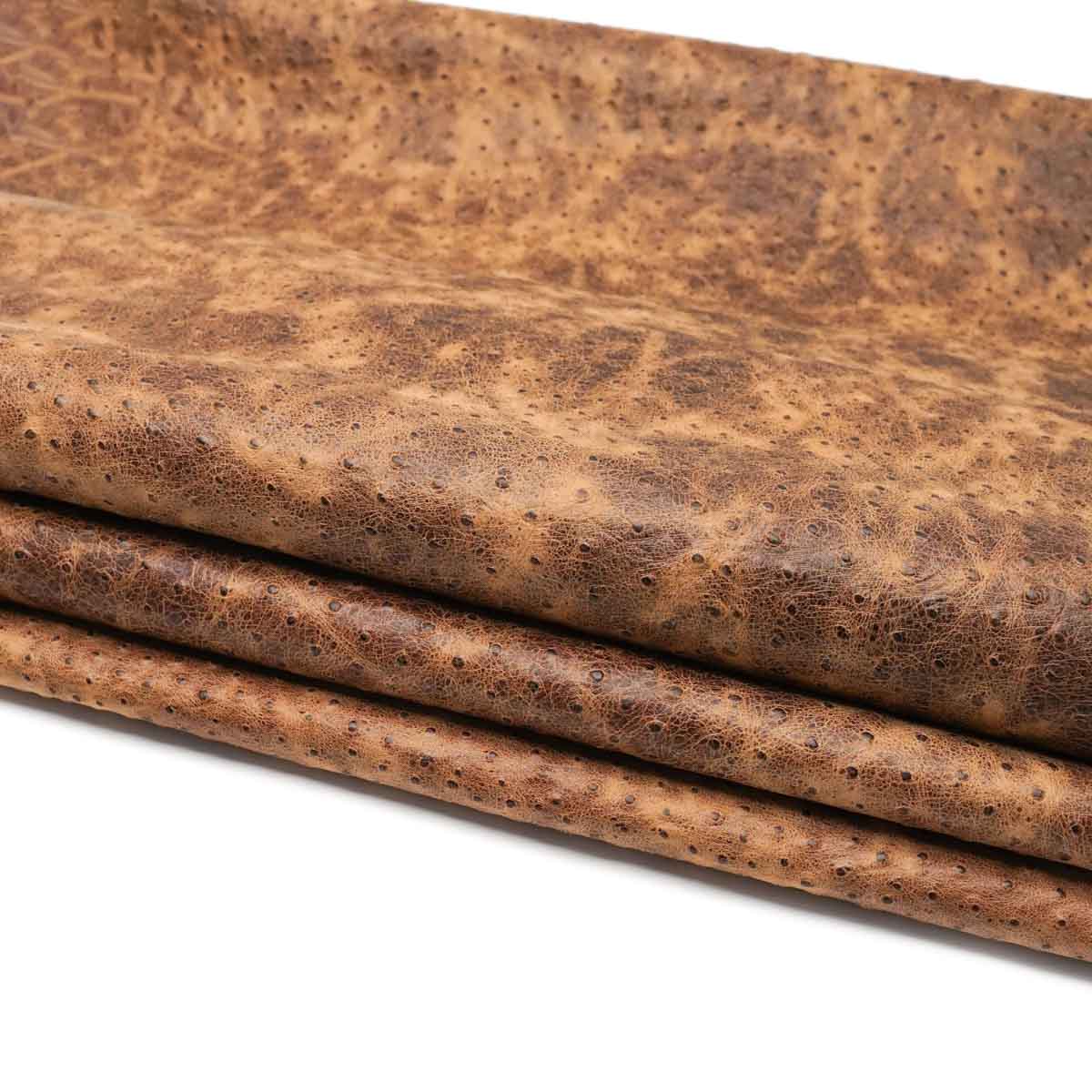 Ostrich Print on Cow
