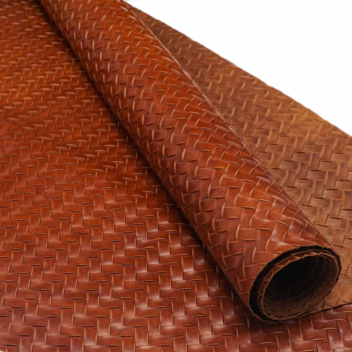 BREC.Brandy.01.jpg Braided Embossed Cow Image