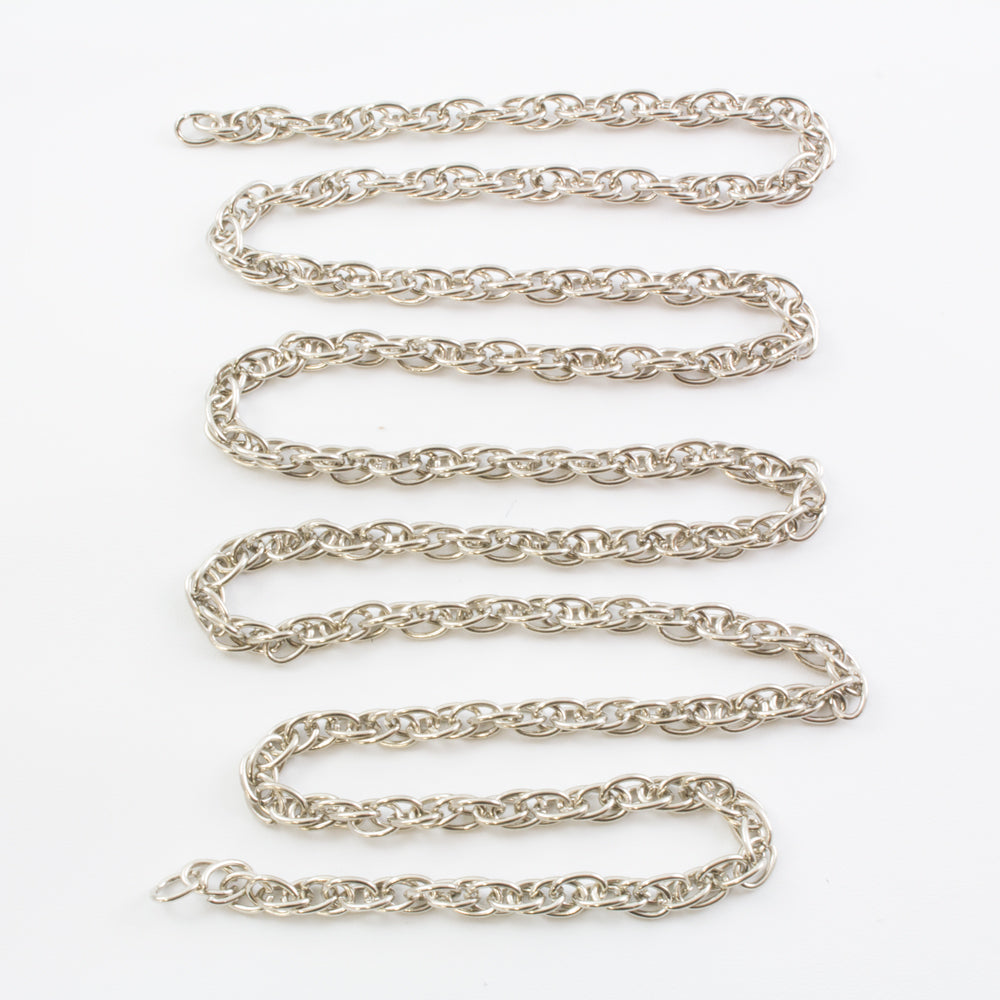 36" Rope Nickel Chain, additional view