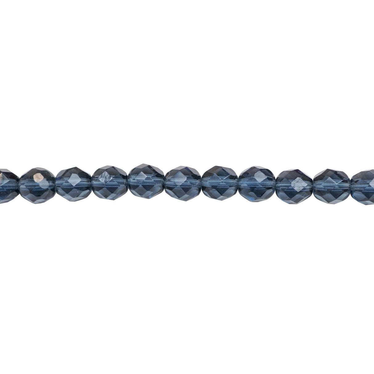 339-102.SLC.1.jpg 8mm Montana Blue Bead Strands - Firepolished Image