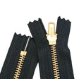 85-12.SLC.03.jpg 18" Finished Zipper - Black/Brass Image