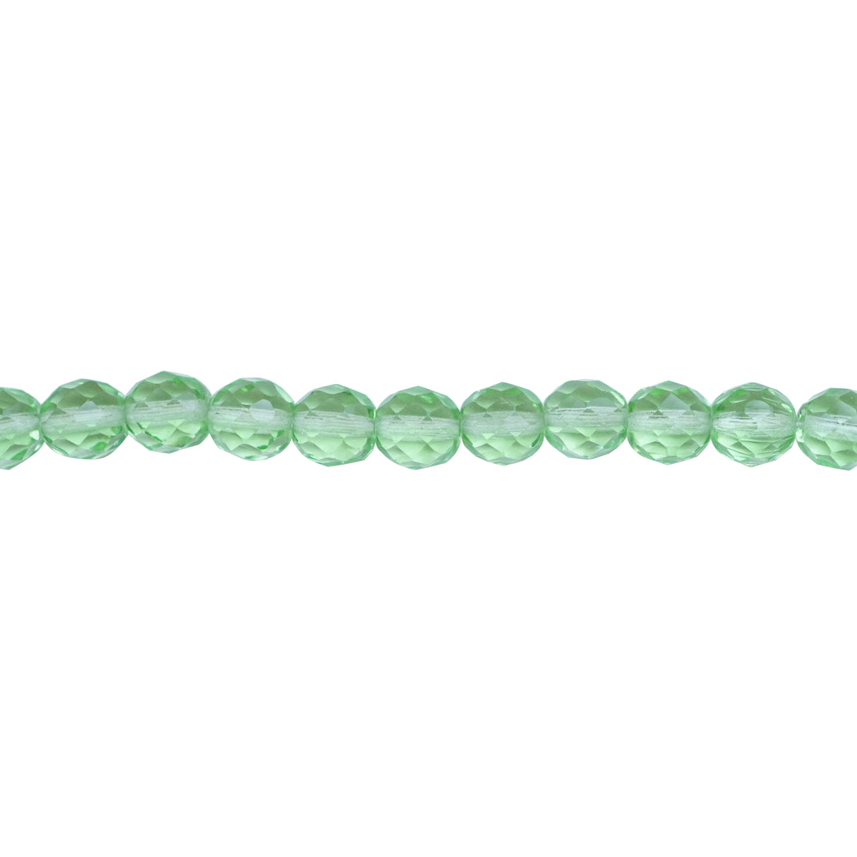 222-4167.SLC.1.jpg 10mm Firepolish Strand - Peridot Image