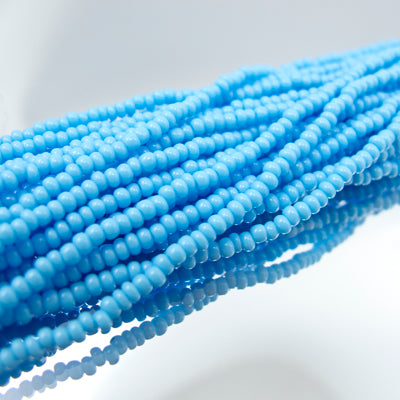 26-110240.SLC.jpg 11/0 Seed Beads - Opaque Light Blue 22g Image