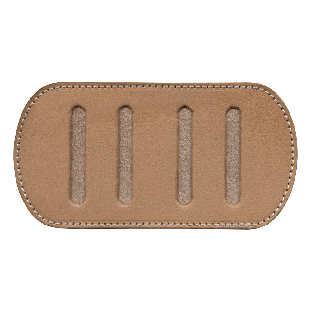 100-48550.SLC.jpg 2" Sewn Natural Shoulder Pad Leather Shape Image