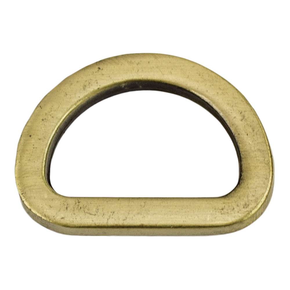 020-304105.SLC.jpg 3/4" Flat Cast D-Ring - Antique Brass Image