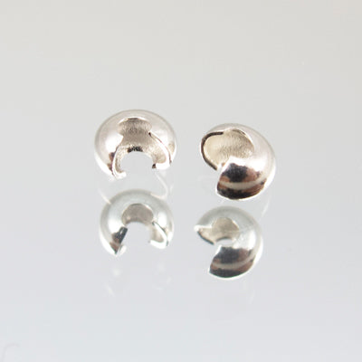 45-102.SLC.jpg 3mm Crimp Cover - Silver Plate 12pk Image