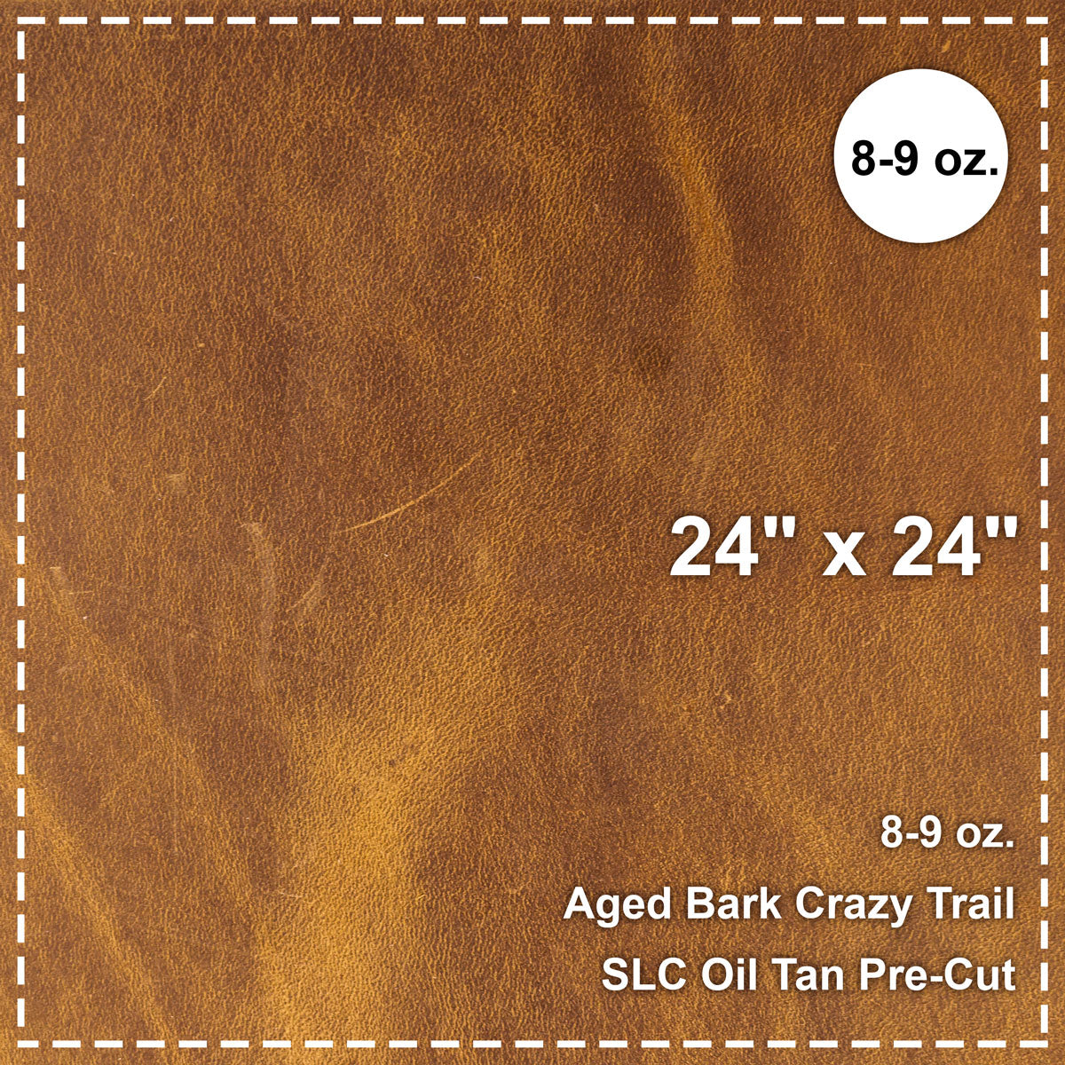 100-094.SLC.1.jpg 24"x 24" Aged Bark Crazy Trail Oil Tan Pre-Cut Image
