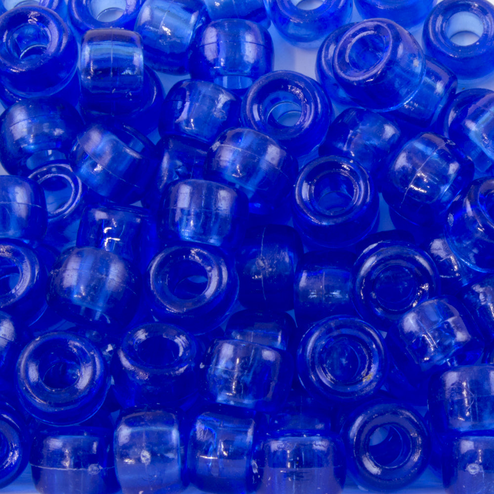 229-203.SLC.jpg Blue Transparent Pony Beads - 150pk Image