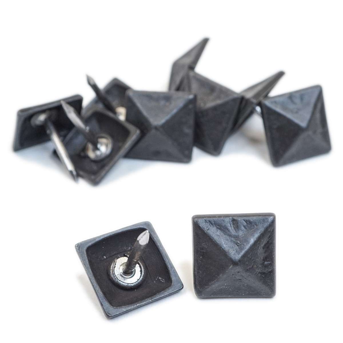 TCKRPB.SLC.1.jpg Upholstery Tack - 3/4" Rustic Pyramid Black Image