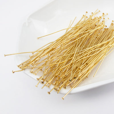 45-60209.SLC.jpg 3" Headpins - Gold Plate 144pk Image