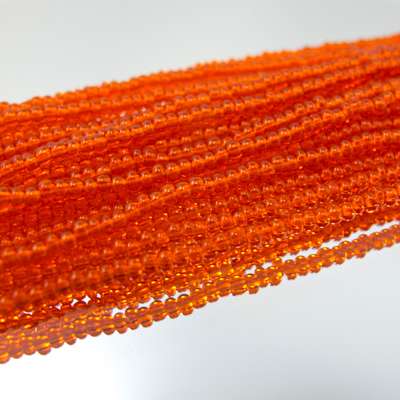 26-110122.SLC.jpg 11/0 Seed Beads - Transparent Orange Image