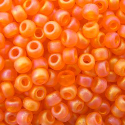 45-89138.SLC.jpg 8/0 Seed Beads - Matte Transparent Orange AB 22g Image