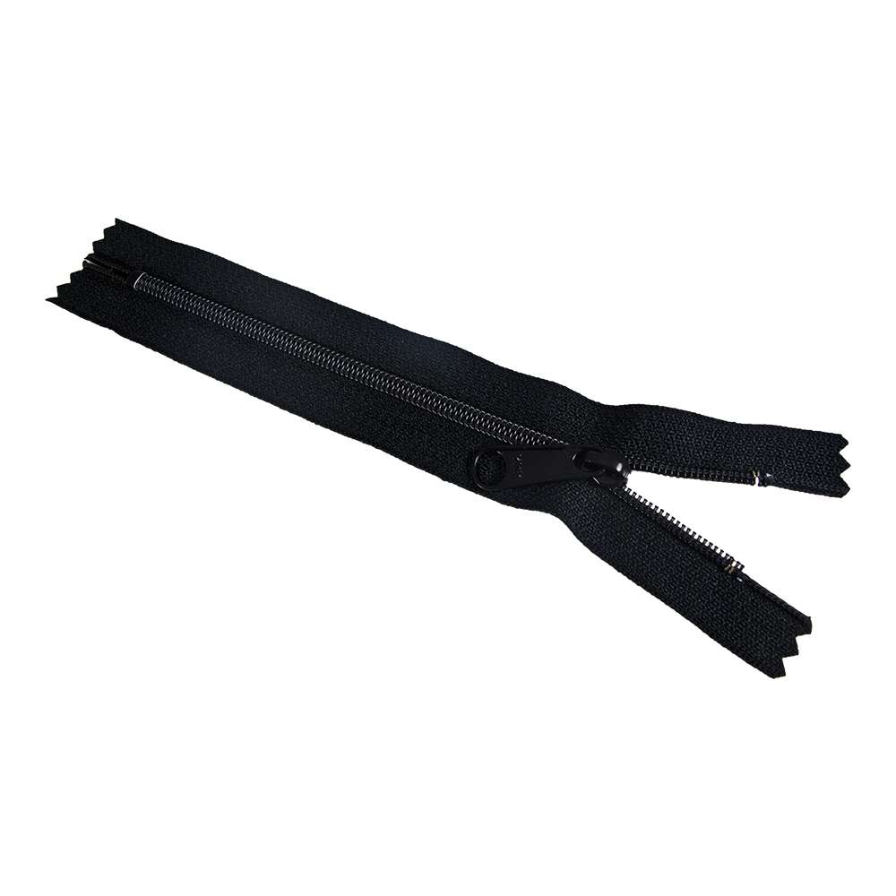 129-021.SLC.jpg YKK 6" Nylon Black Zipper Image