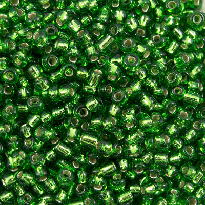 222-144202.SLC.jpg 10/0 Seed Beads - Green Lined 110g Image