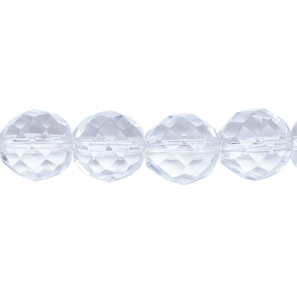 222-4176.SLC.1.jpg 12mm Firepolish Strand - Crystal Image