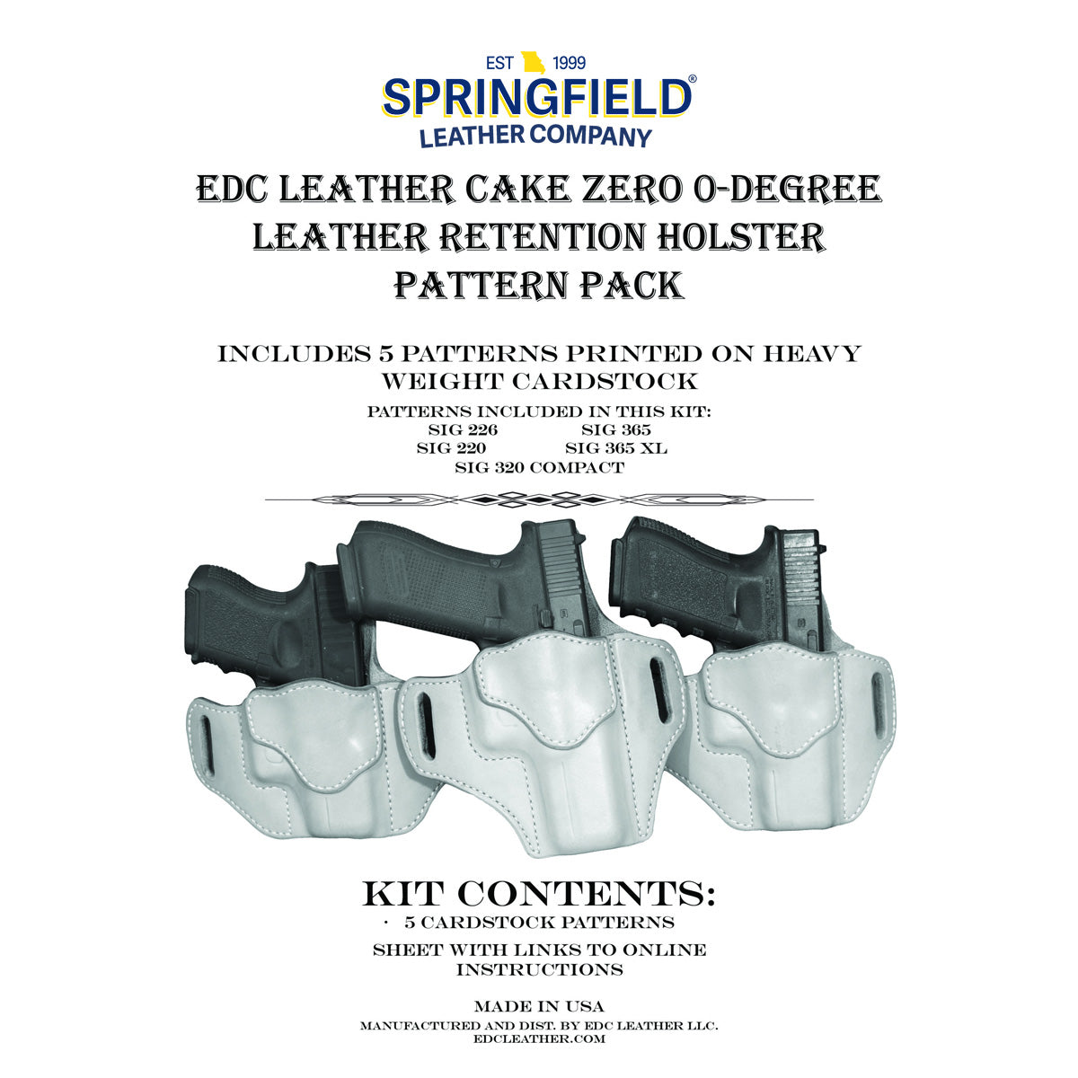 EDC.CakeZero.Sig.01.jpg EDC Leatherworks Holster Patterns Image