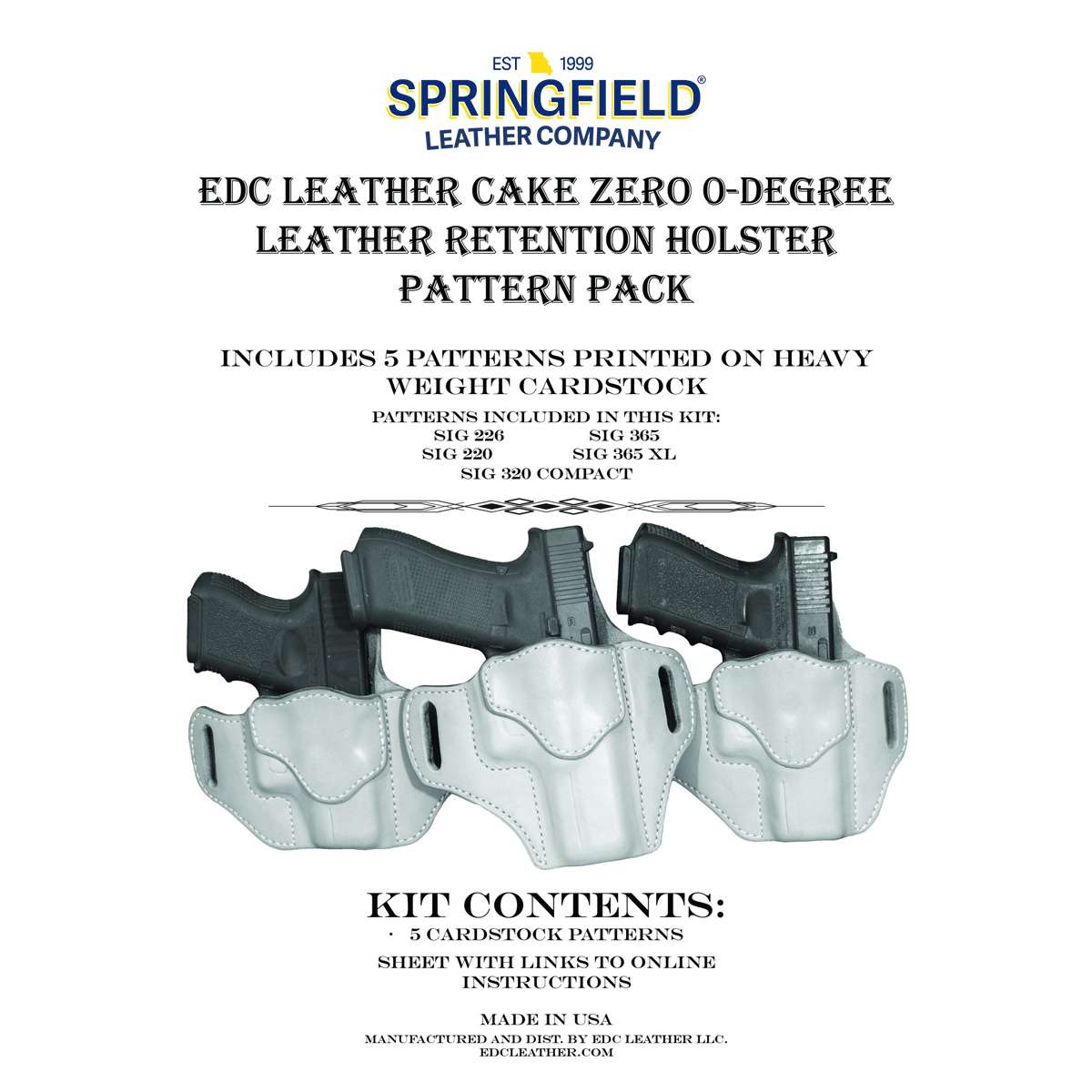 EDC.CakeZero.Sig.01.jpg EDC Leatherworks Holster Patterns Image