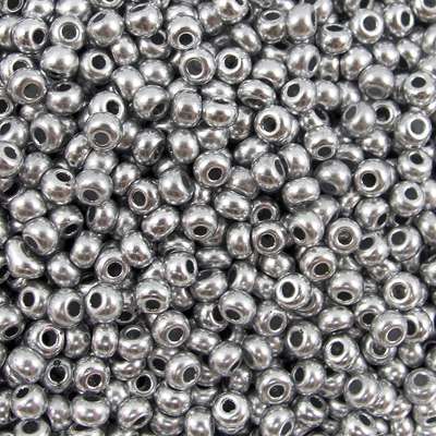 222-144027.SLC.jpg 10/0 Glass Seed Beads - Silver 20g Image