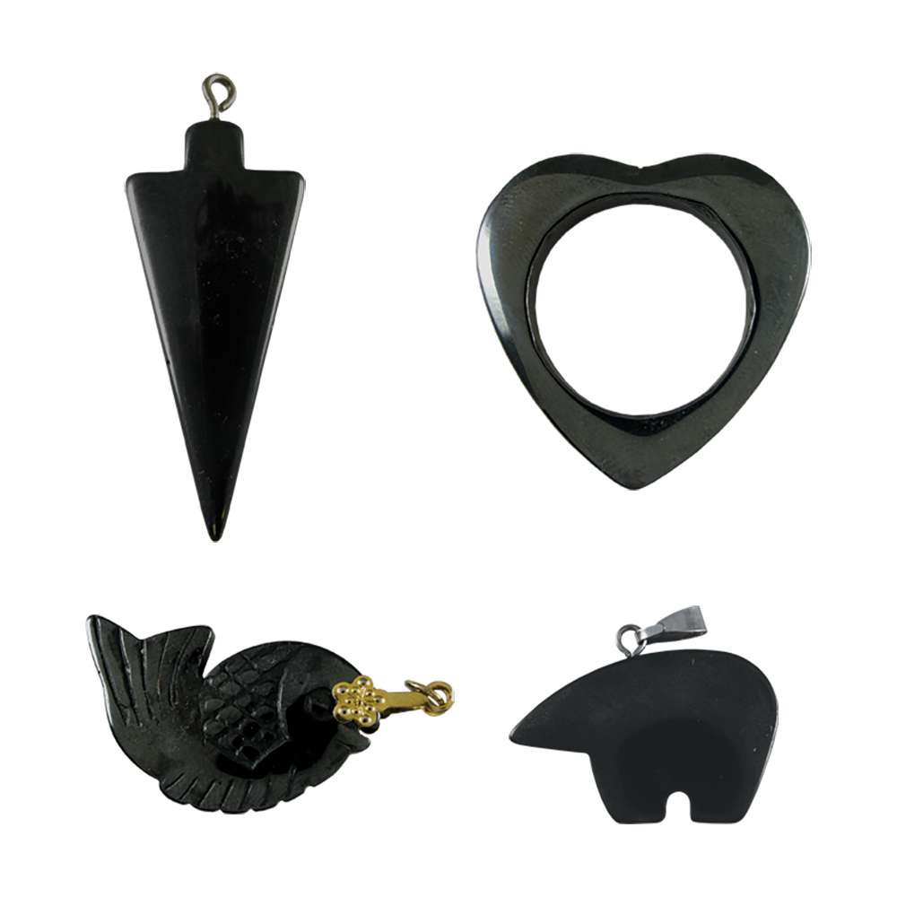 222-2702.SLC.jpg Hematite Beads Focal Mix 4pk Image