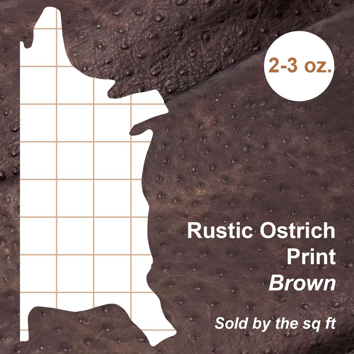 57-7511.SLC.3.jpg Rustic Ostrich Print - Brown Image