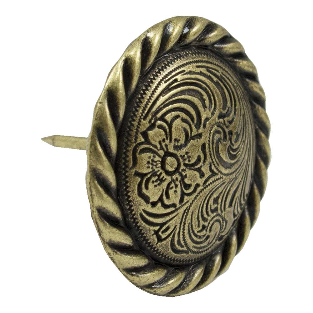 115-179325.SLC.jpg Rope Edge Swirl Tack - Antique Brass 25pk Image