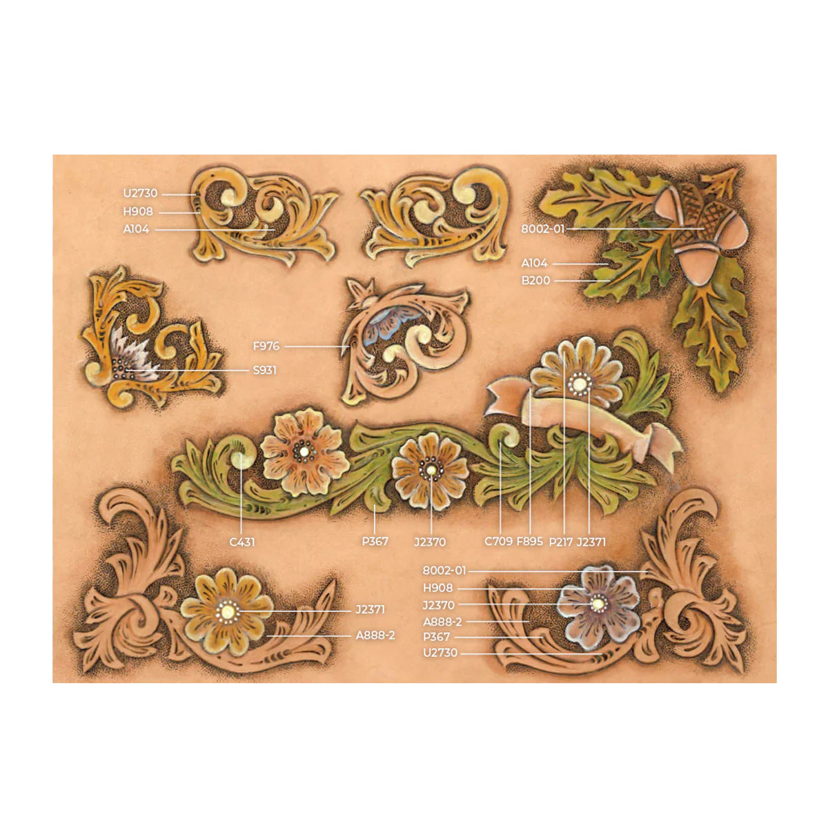 374-7890425.SLC.01.jpg Maker Aid - Floral Corners & Borders #1 Image