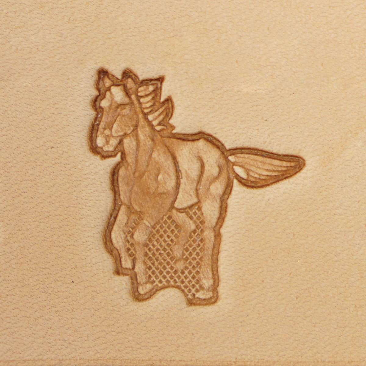 011-8831101.SLC.1.jpg Running Horse (Left) - 3D Stamp Image