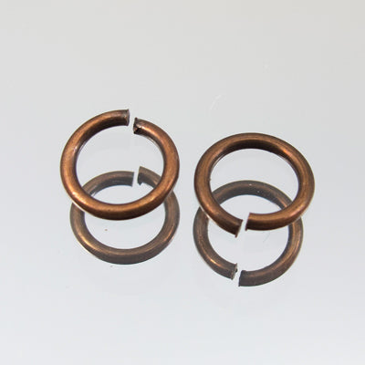 339-132.SLC.jpg 8mm Jump Rings - Antique Copper 20pk Image
