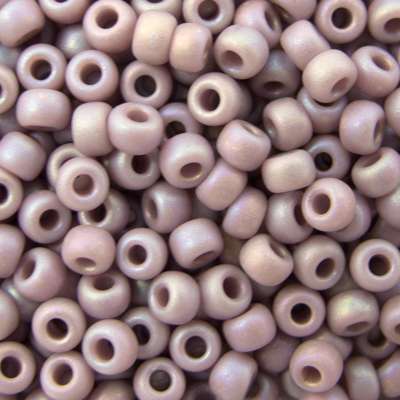 45-894101.SLC.jpg 8/0 Seed Beads - Matte Opaque Mauve AB 22g Image