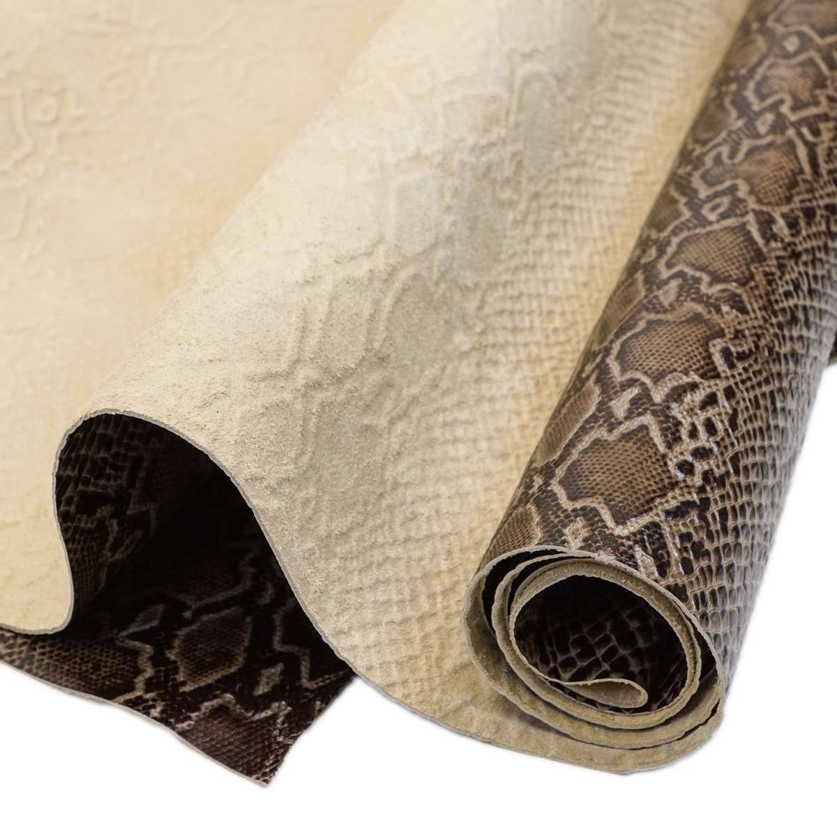 665-3052.SLC.2.jpg Embossed Python Hide - Smokey Quartz Image