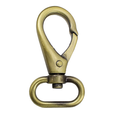 020-800805.SLC.jpg 3/4" Push Gate Swivel Snap - Antique Brass Image