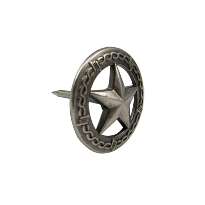 115-179160.SLC.jpg 1" Star Barbwire Tack - Old Silver 25pk Image