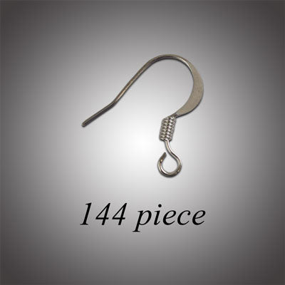 French Hook Earwire - Silver Plate 144pk