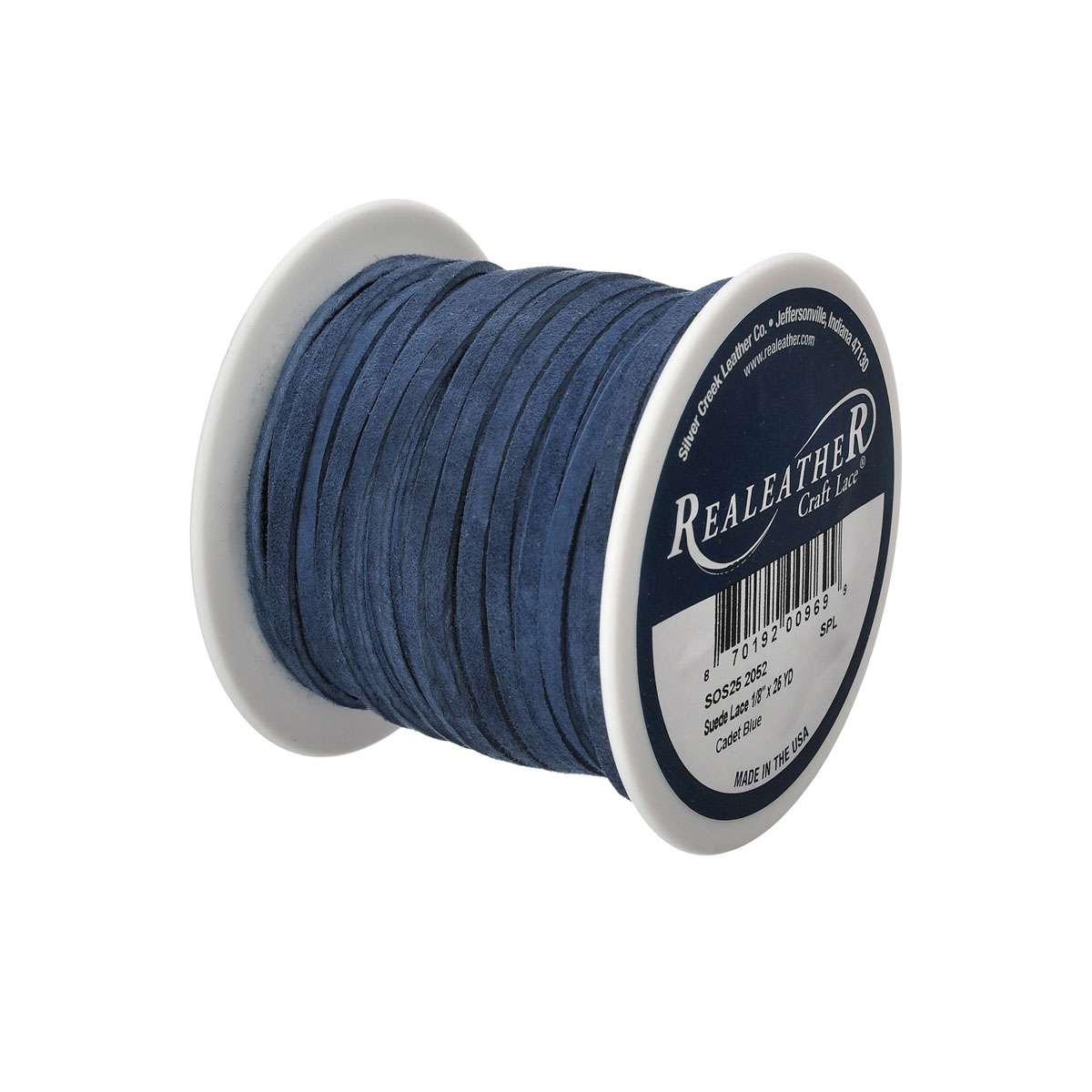 28-9033.SLC.02.jpg Lace Suede Cadet Blue 1/8" x25yd Image