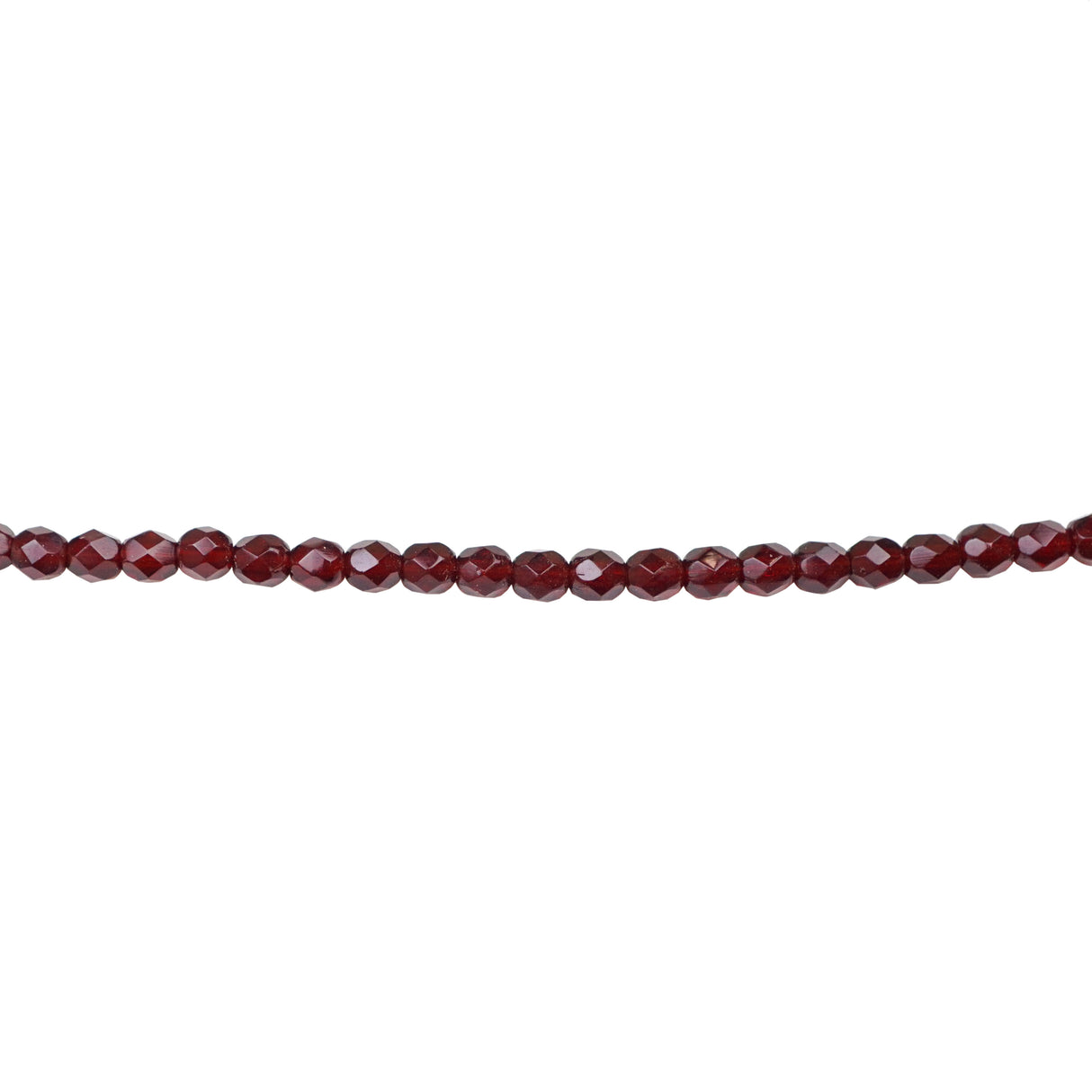 339-51.SLC.1.jpg 4mm Garnet Bead Strand - Firepolished Image