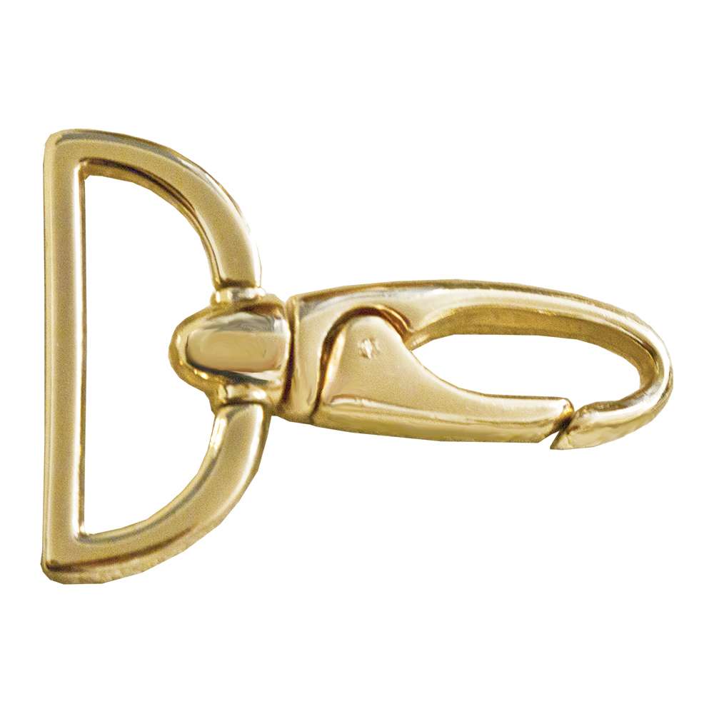 85-26661.SLC.jpg 1 ½" Hi-Polish Swivel Snap - Gold Plate Image